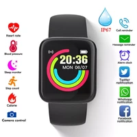 smart watches d20 fitness tracker bluetooth smartwatch for men women ip67 waterproof blood pressure smart bracelet ios android