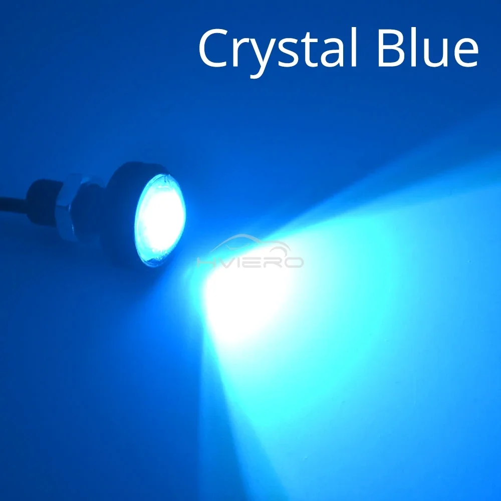 

2 шт. 23 мм автомобили Eagle Eye Silver Shell DRL светодиодные дневные ходовые огни светодиодные 12 В резервные парковочные сигнализаторы заднего хода автомобильные лампы