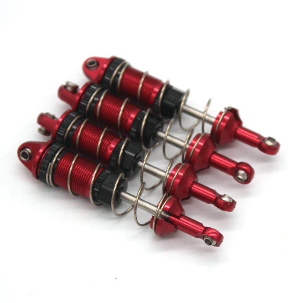 

4 шт. металлический амортизатор для MJX H16 16207 16208 16209 16210 1/16 аксессуары для радиоуправляемых автомобилей, красный