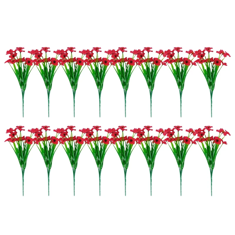 

16 шт., набор искусственных цветов для сада, крыльца, окна