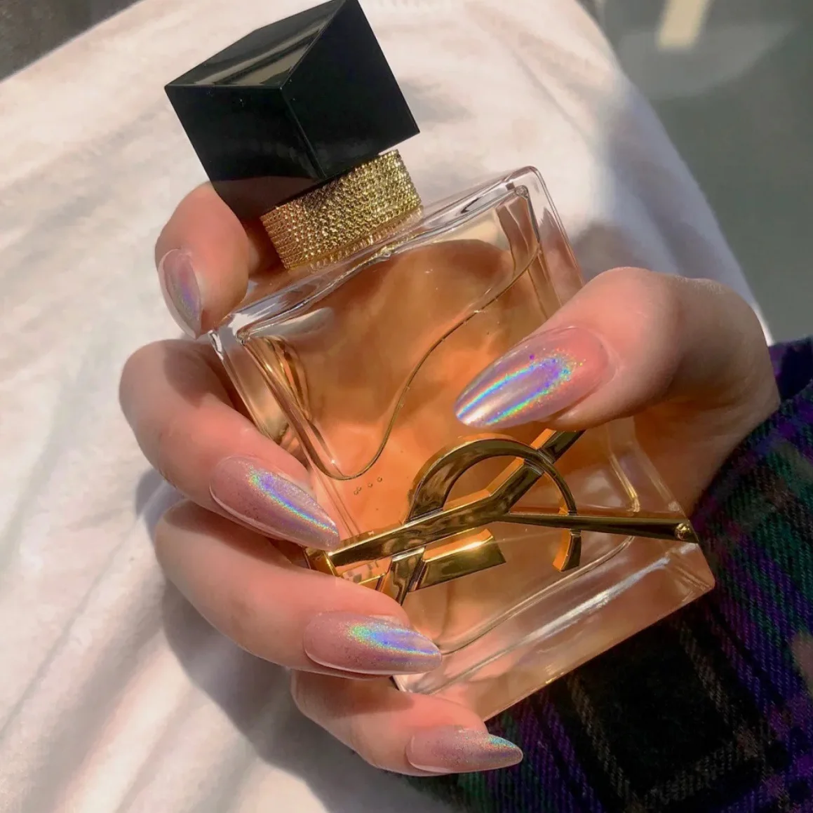 

Градиентные накладные ногти металлические зеркальные голографические накладные ногти сверхдлинные женские дизайнерские накладные ногти