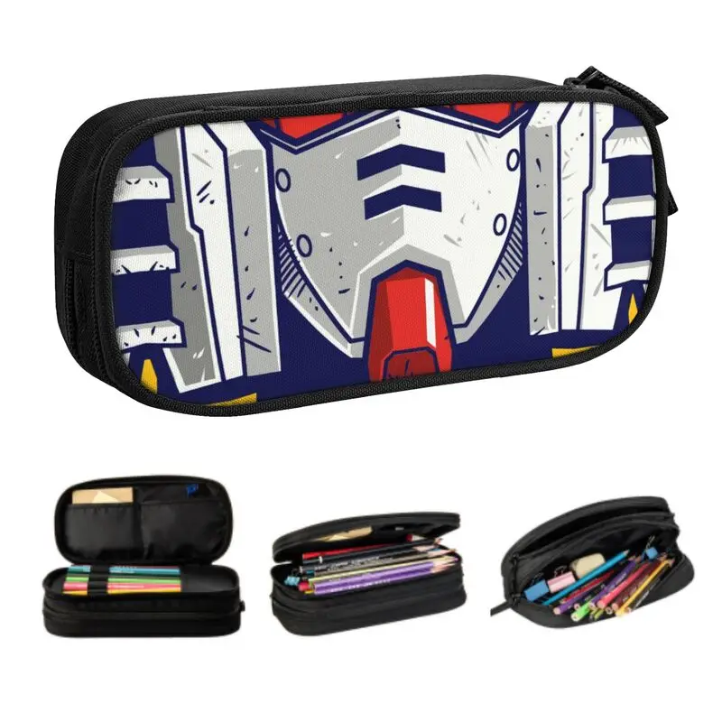 

RX-78 Mobile Suit Gundam School Pencil Case Girl Boy Large Capacity Japan Mecha Anime Pencil Box Students Stationery