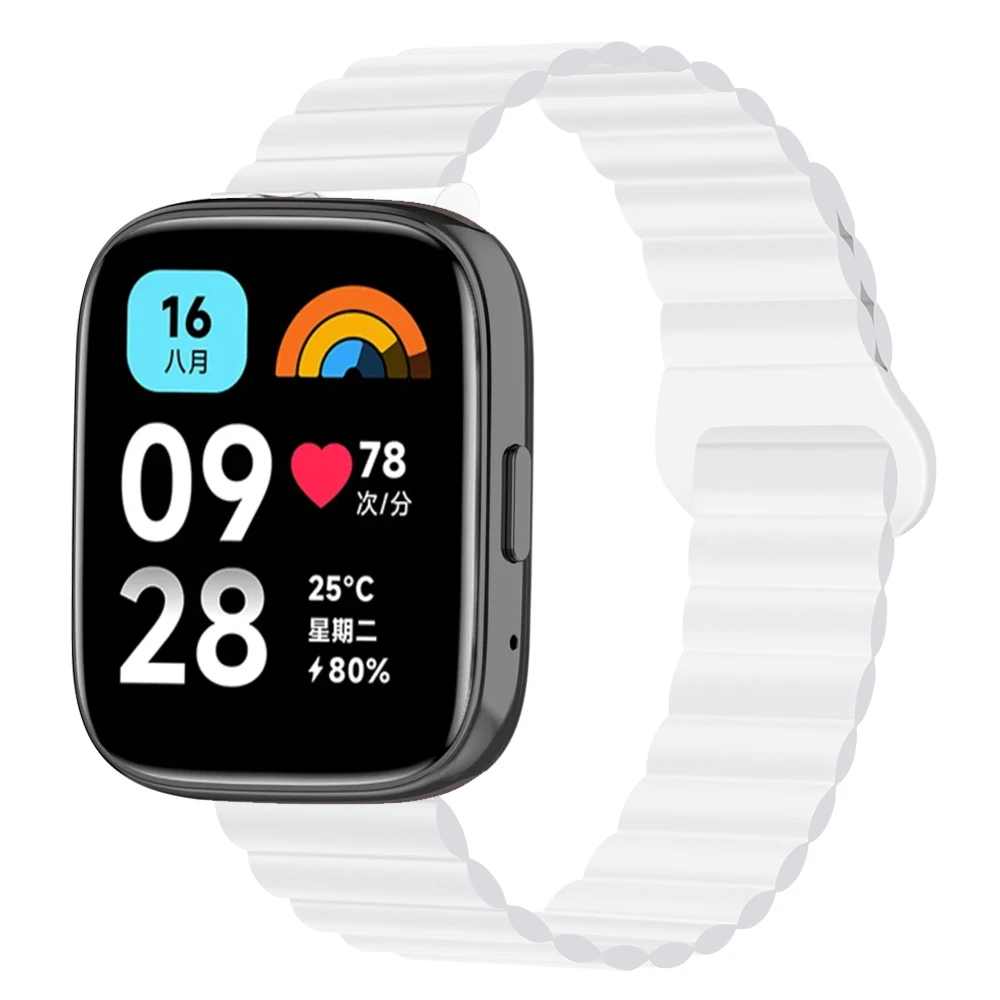Магнитный силиконовый ремешок для Redmi Watch 5/3 Active Sport Loop 22 мм Watchand Браслет Xiaomi Lite