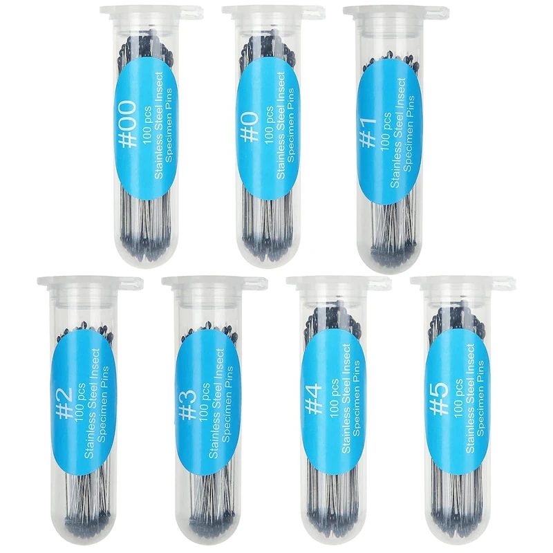 

700 Piece Specimen Insect Pins Stainless Steel With Epoxy Resin Head Specimen Entomology Pins