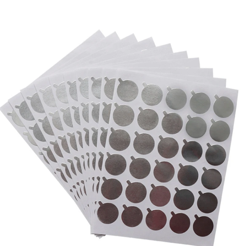 

300Pcs Disposable Eyelash Glue Holder Foil Pallet Eyelash Extension Glue Pads Lashes Stickers Stand On Eyelash Jade Stone