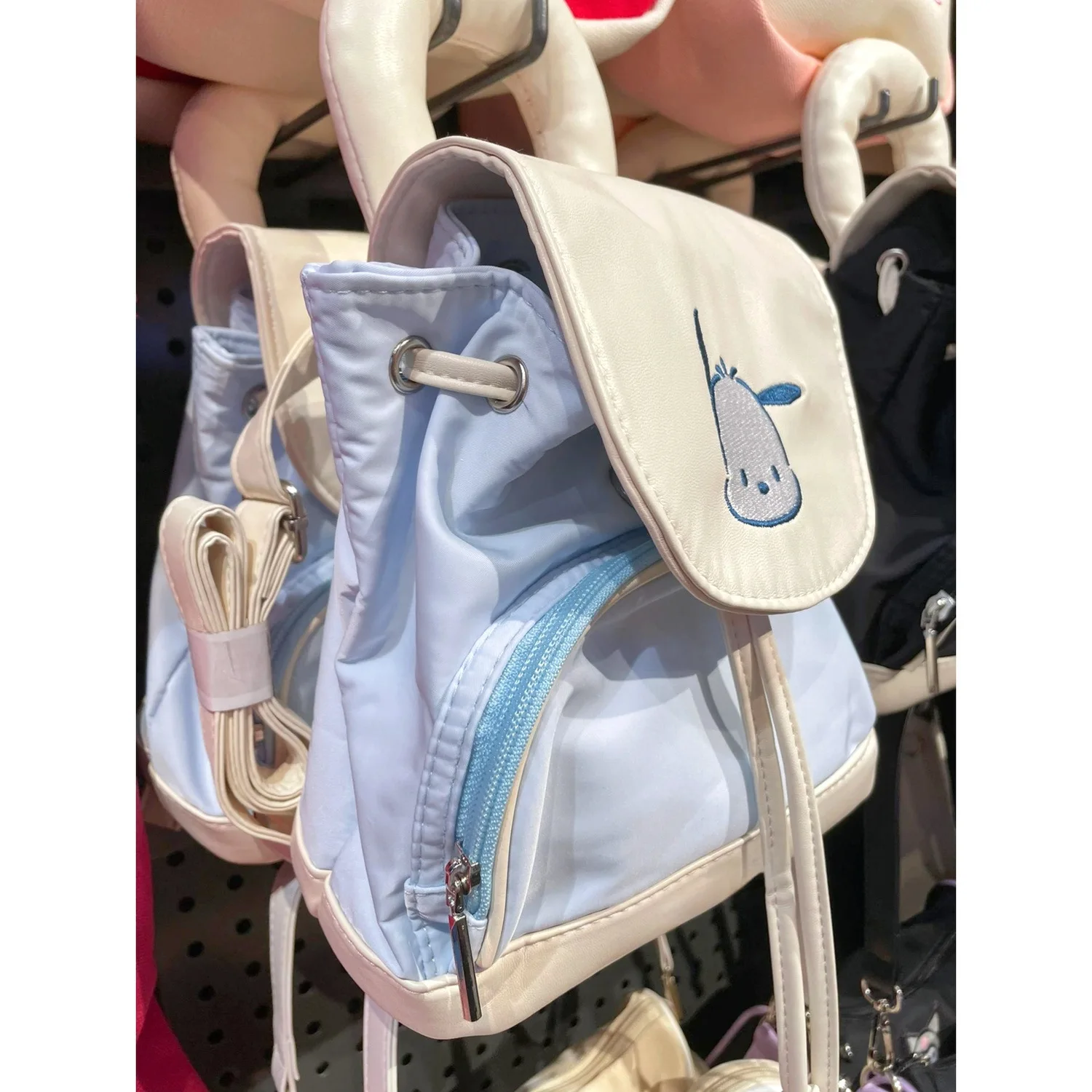 Sanrios nakacco Cinnamoroll Kuromi мультяшный ПУ Рюкзак kawaii аниме для поездок школьный рюкзак