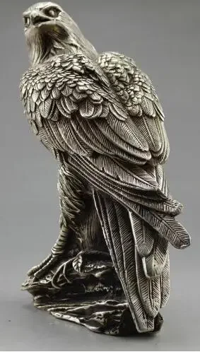 Коллекционное украшение старой ручной работы Тибет серебряная резная статуя