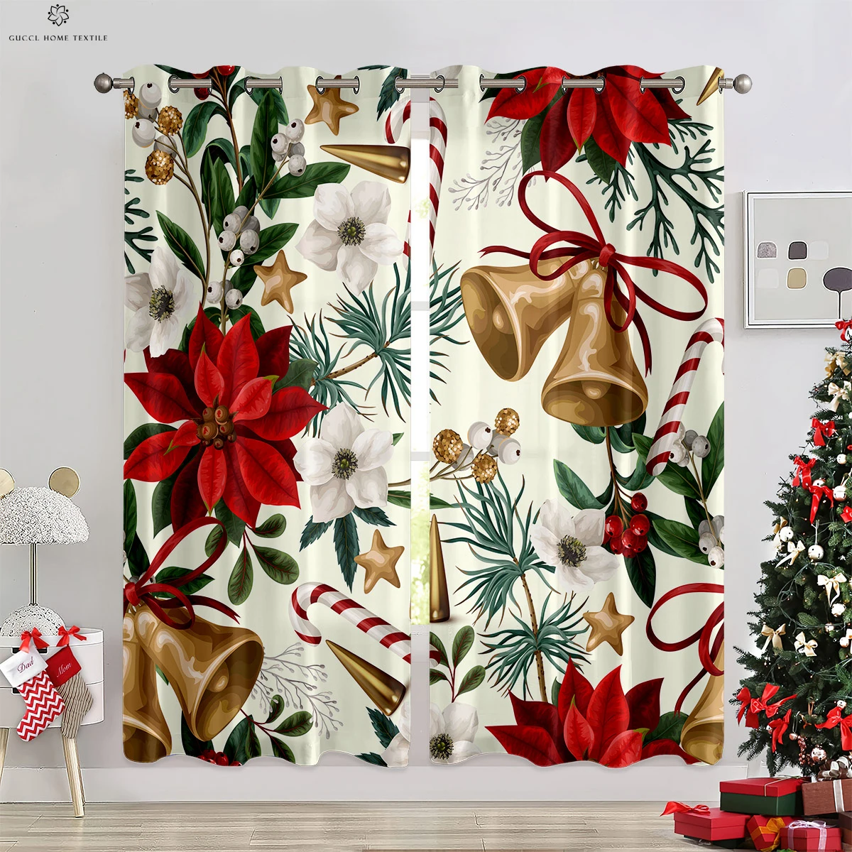 Рождественское украшение колокольчик снеговик рождественская елка 3d печать