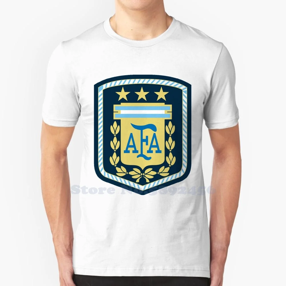 

Newest AFA Three Stars Logo Argentina Football Champion Argentina Nations soccer 2022 Cup High-Quality T shirt