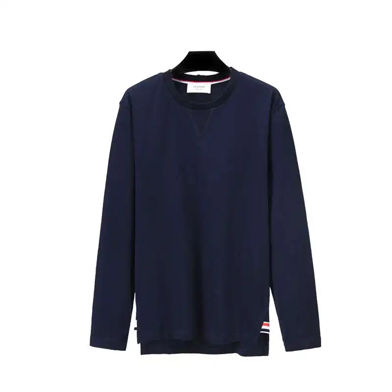 

Y2K four-bar TB BROWIN men's and women's T-shirt cotton long-sleeved Korean casual bottoming shirt jacket