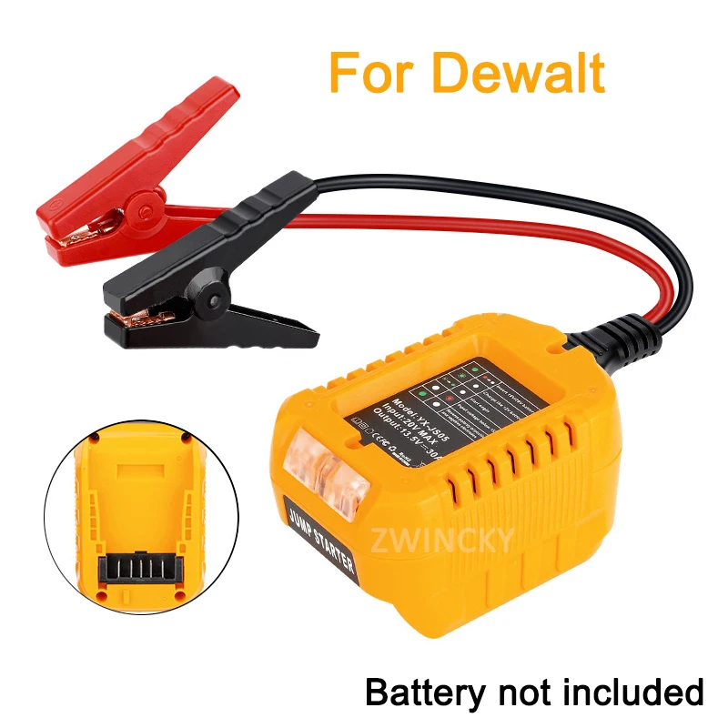 Автомобильный аккумулятор, перемычки зажигания для Makita/Dewalt/Milwaukee/Bosch 18 В, автомобильный адаптер для запуска, усилитель аккумулятора, кабель