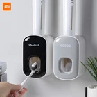 Автоматический диспенсер для зубной пасты Xiaomi, настенный держатель для зубных щеток, аксессуары для ванной комнаты, водонепроницаемая выжималка для зубной пасты