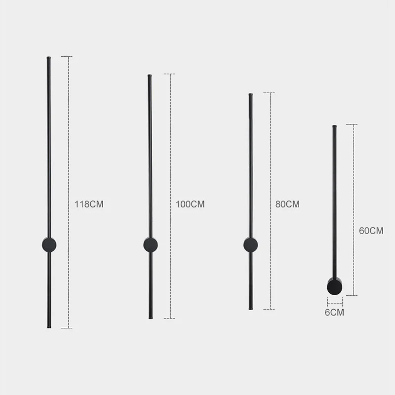 Nordic Modern LED Longer Wall Lamp Living Room Bedroom Bedside Decor Lamp Bathroom Mirror Stair Minimalist Design Light Fixtures images - 6