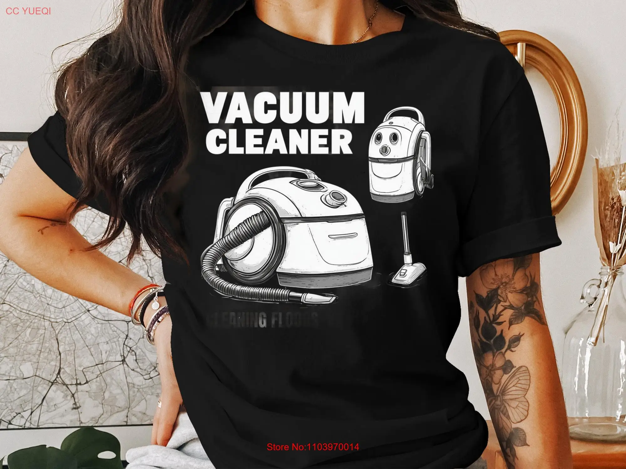 Забавная футболка с пылесосом юмористическая уборка новинка работа по дому для