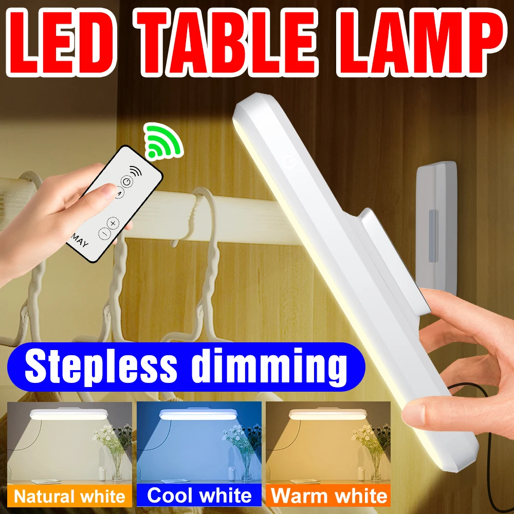 Купи Hanging Magnetic LED Book Light Rechargeable Reading Desk Lamp Stepless Dimming Night Light USB Table Lamp Closet Wardrobe Light за 781 рублей в магазине AliExpress