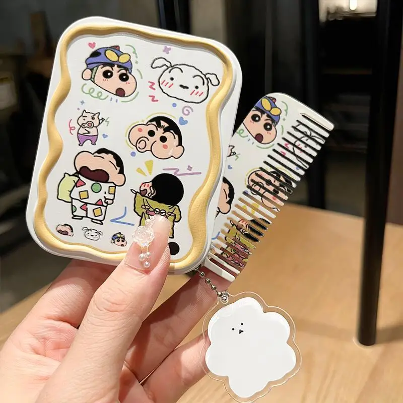 Kawaii Crayon Shin-Chan портативный складной маленький набор зеркал косметическое зеркало
