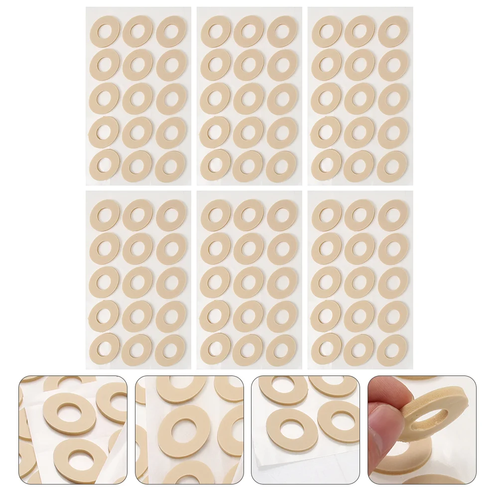 

90 Pcs/6 Gel Allí Removedor De Toe Protector High Heel Callus Self-adhesive Feet Pad Foot Corn Pads Non-woven Fabric Cushions