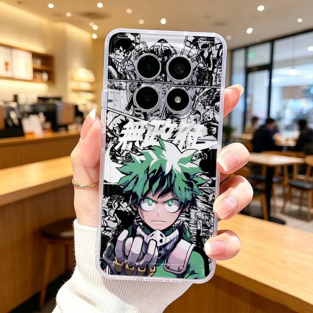 Фото Чехол для телефона My Hero Academia для Xiaomi POCO X7 X6 X5 F7 F6 F5 F4 M8 M6 C85 C71 Pro, прозрачный защитный чехол. №1