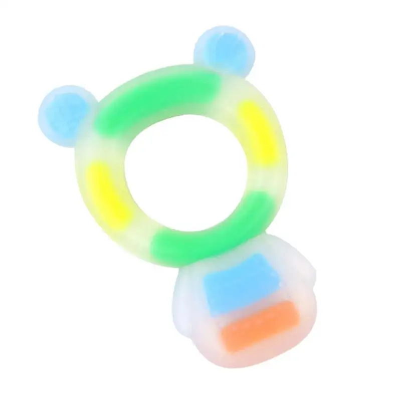 

Детские зубные кольца в форме медведя/кролика, милые игрушки для прорезывания зубов для детей старше 3 месяцев, саморасслабляющие зубные кольца для детей