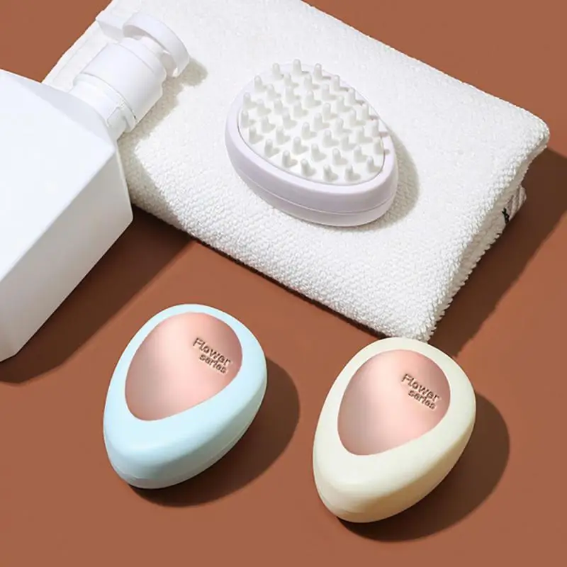 

Щетка для душа с мягкими зубцами, портативный массажер для головы и всего тела, мягкий аксессуар для ванной комнаты