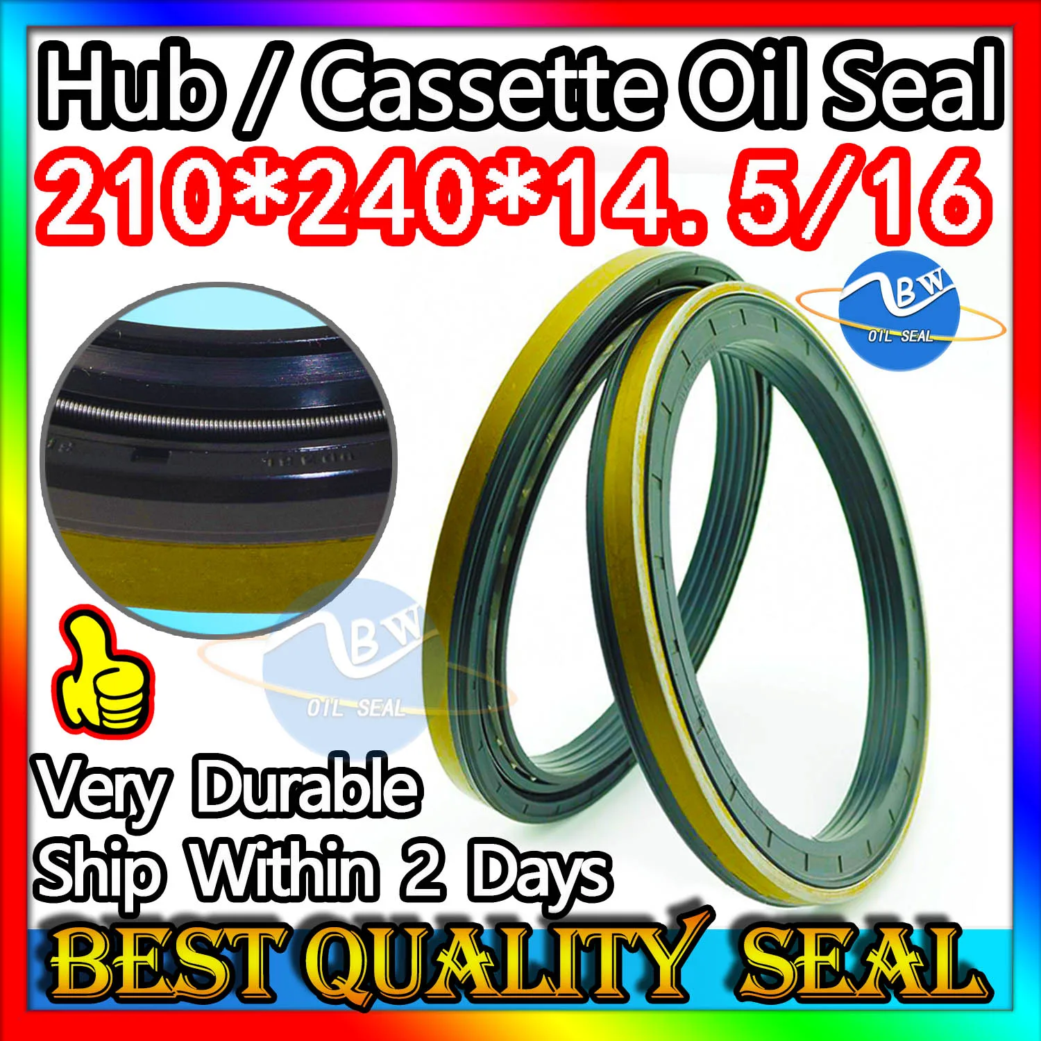

Cassette Oil Seal 210*240*14.5/16 Hub Oil Sealing For Tractor Cat 210X240X14.5/16 Motor FKM Combined New Holland High Quality