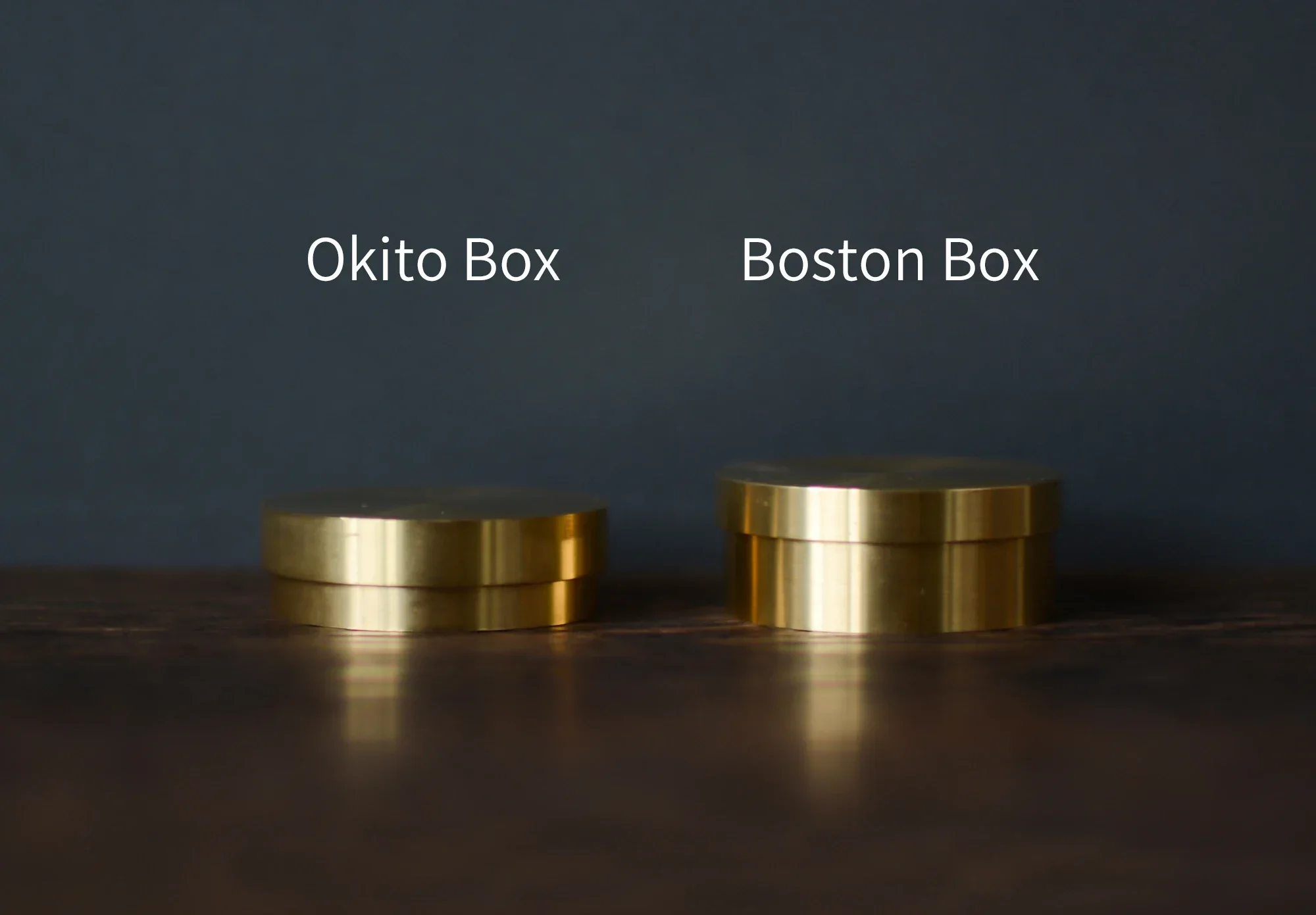 Латунный набор коробки Okito & Boston для полудоллара крупным планом волшебная