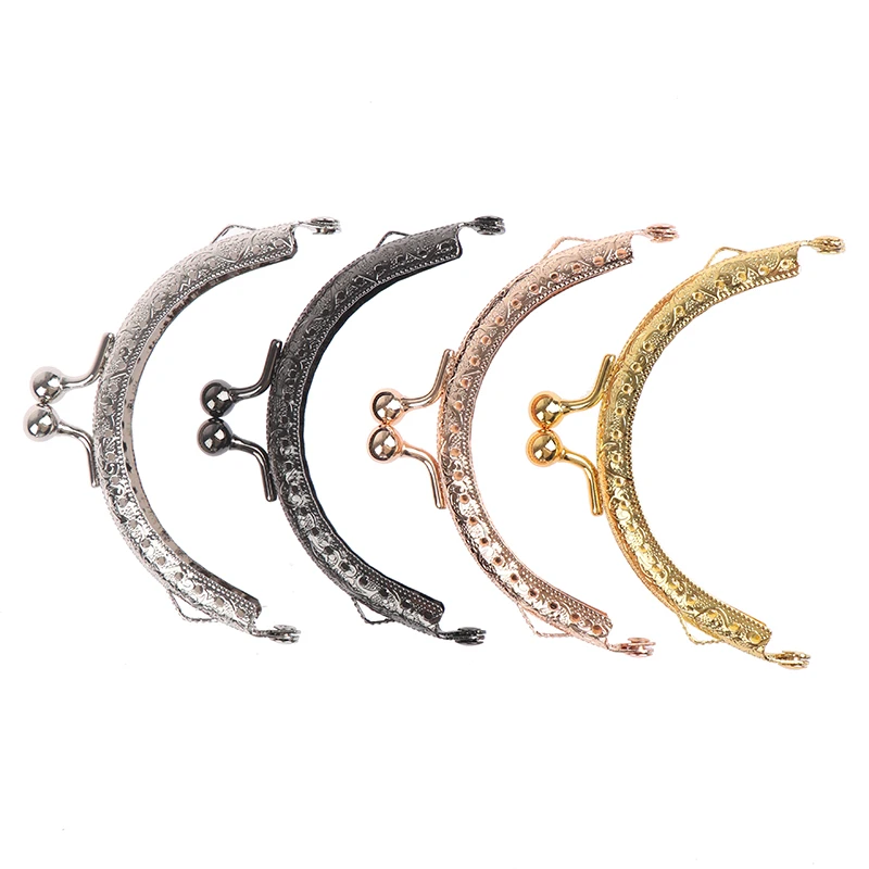 

8.5cm Round Metal Frame for Purse Handle Clutch Bag Handbag Accessories Making Purse Clasp Lock Metal Clasp Bags Hardware