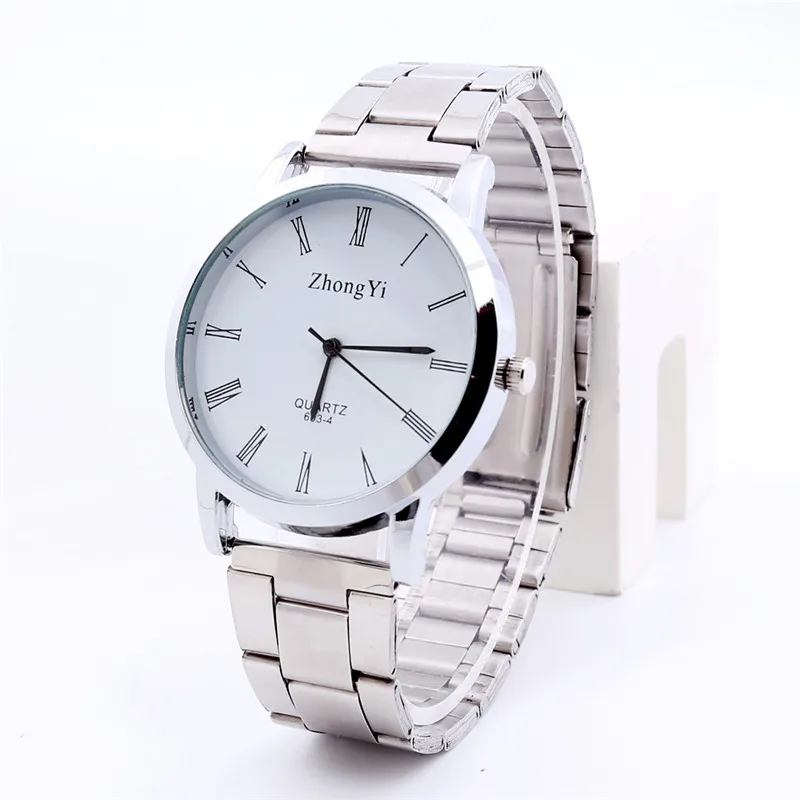 

A1132 Watches Women Men Luxury Stainless Steel Analog Quartz Wrist Watch Watches Relogios Clock Hours