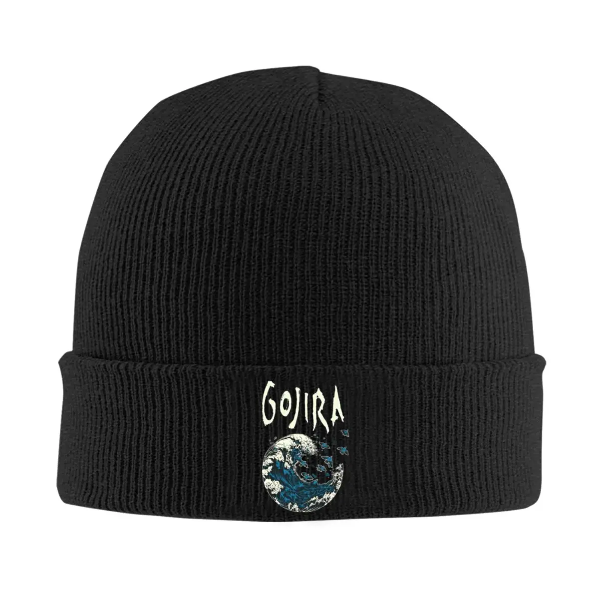 Rock Metal Band Gojiras Bonnet Hats Beanie Printed Knitting Hat Autumn Winter Casual Men Women Outdoor Warm Soft Cap