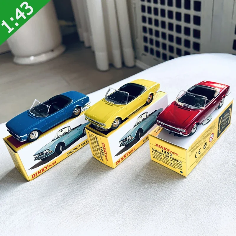 Фото Литой под давлением сплав 1/43 Dinky Cabriolet 504, трансформируемая модель спортивного автомобиля, металлический классический автомобиль, коллекция игрушек для взрослых №2