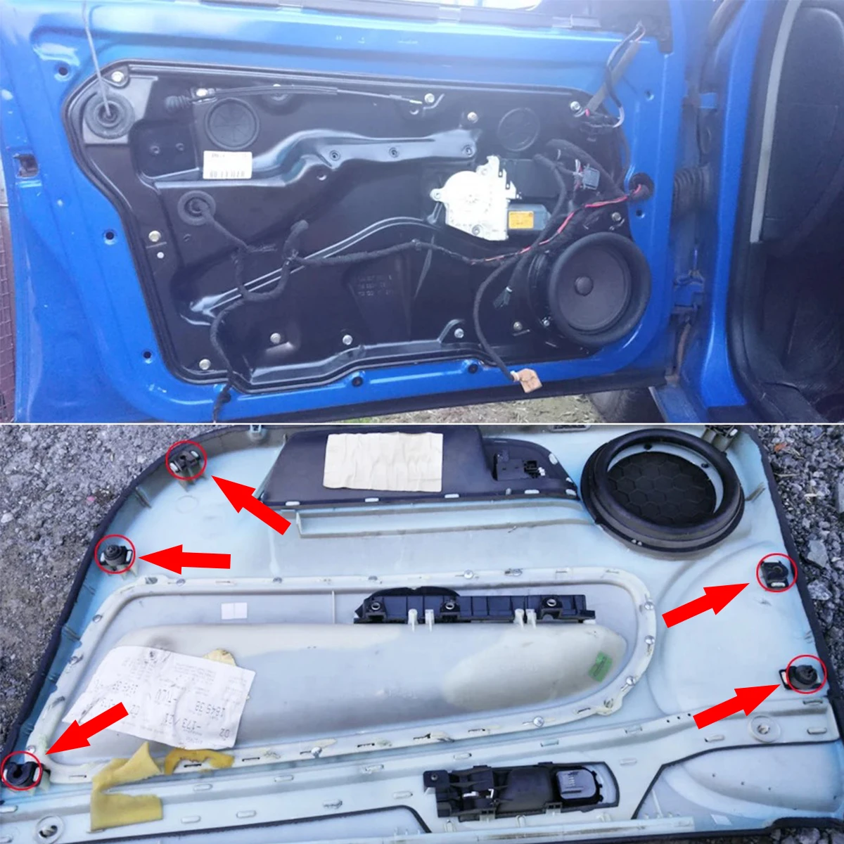 Зажимы для отделки внутренней дверной панели автомобиля фиксаторы