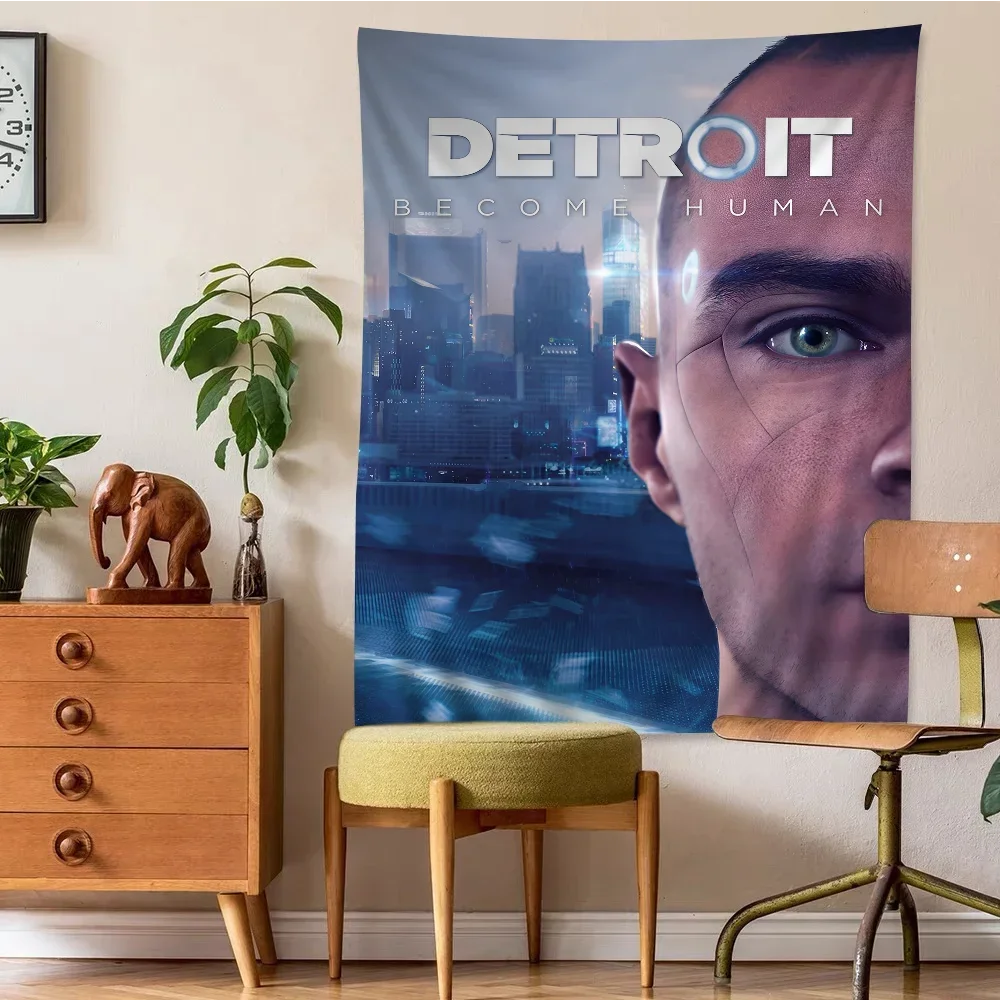 Детройт станьте человеком гобелен аниме подвесной Таро хиппи рандомные