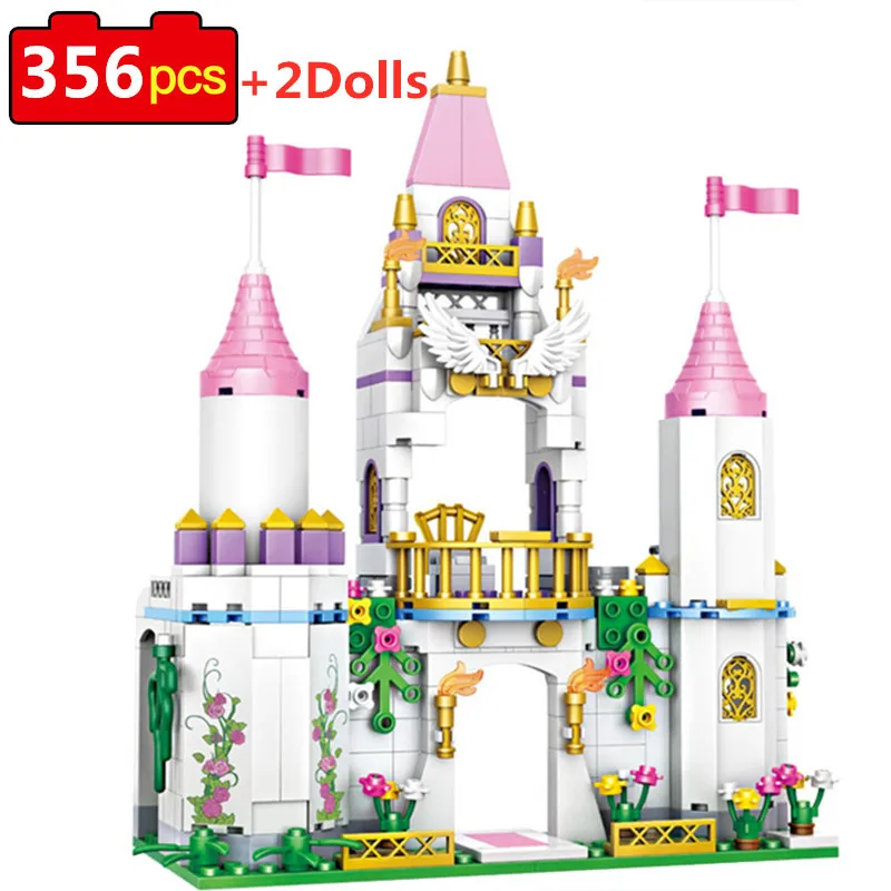 

356 шт., Детский конструктор «Замок принцессы»