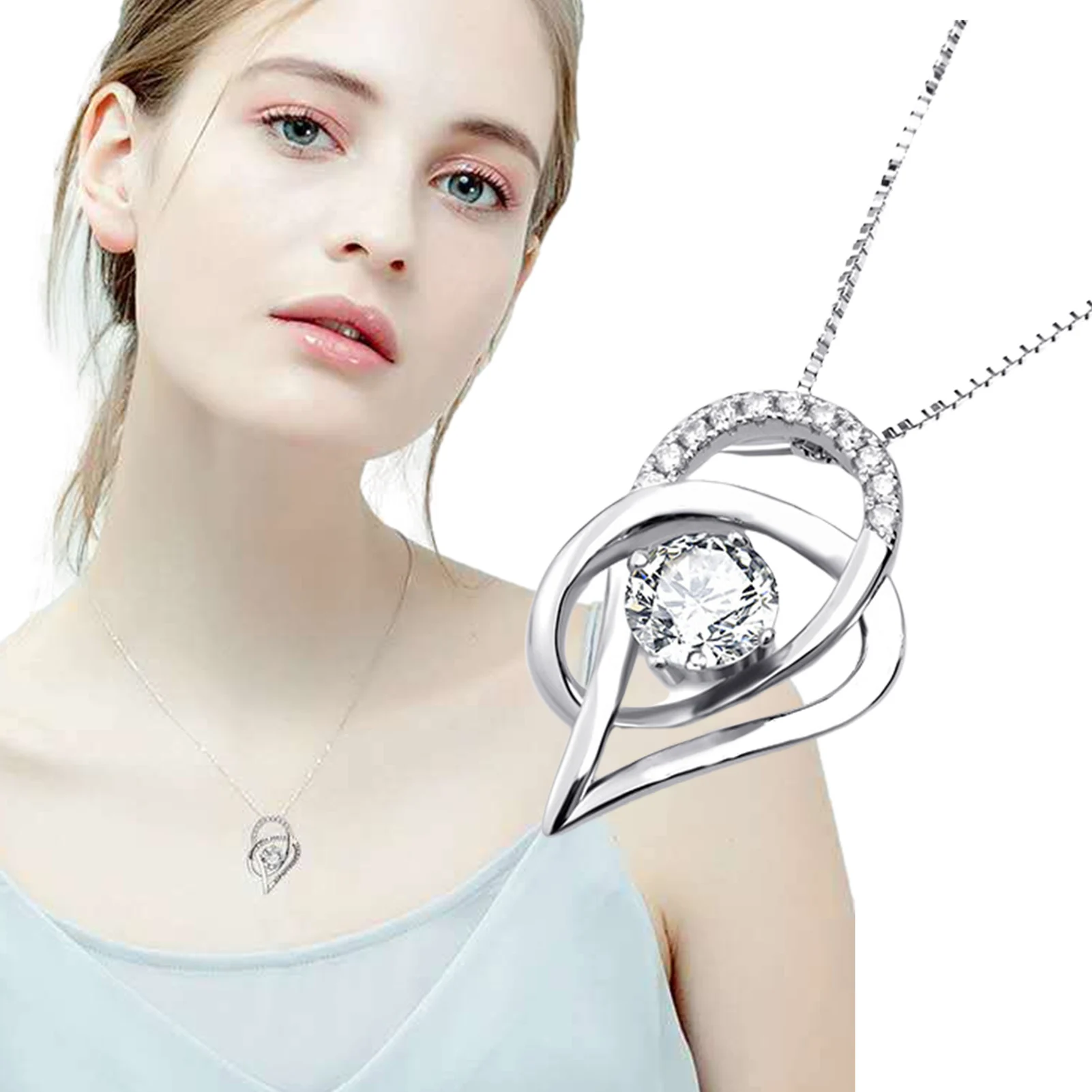 

Mother Necklace Women Jewellry Mother's Day Gift Love Heart Necklaces Jewelry Accessories To My Mom Birthday Gifts