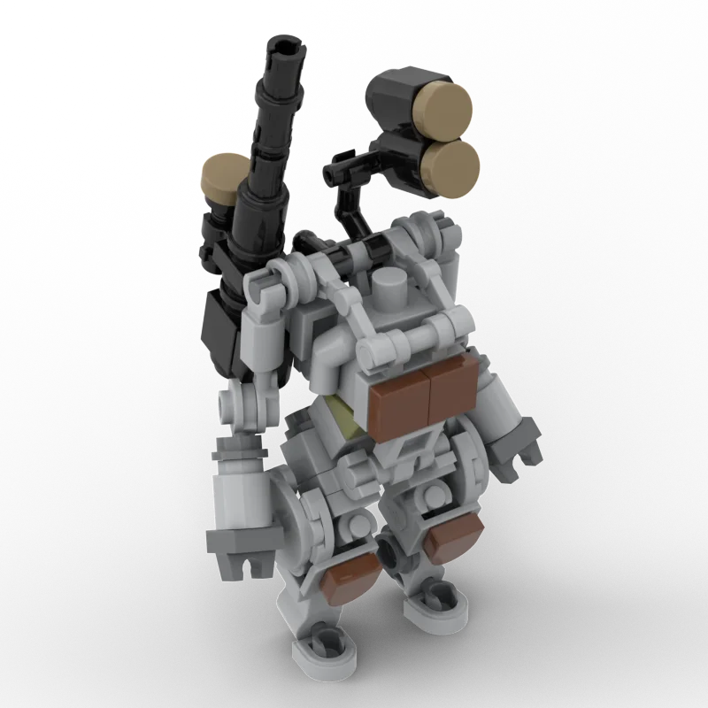 MOC Mobile костюм для девочки Женский робот модель Модульные строительные блоки