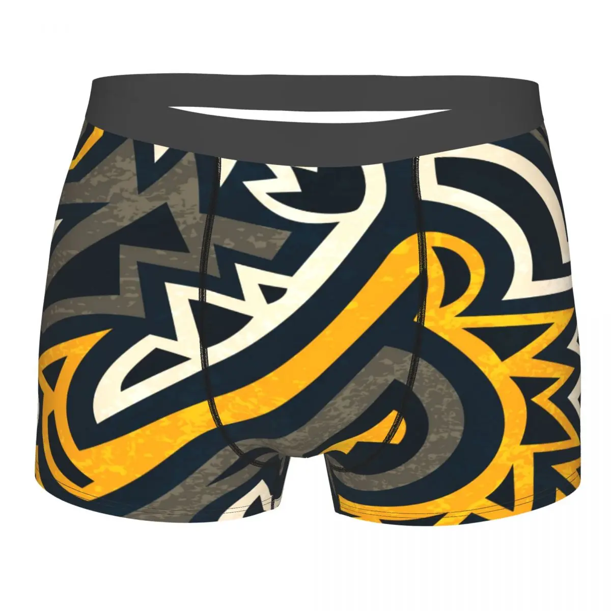 Men's Panties Underpants Boxers Underwear African Geometric Grunge Print Sexy Male Shorts