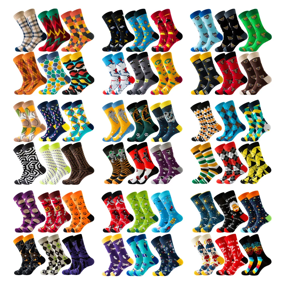 

Носки мужские и женские хлопковые, 6 пар