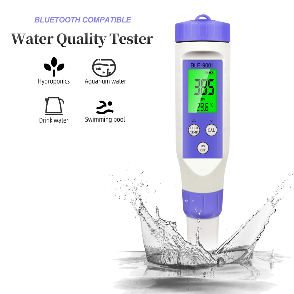 

Blue Tooth-compatible ORP Meter Online Oxidation Reduction Potential Water Quality Tester -999mV~+999mV Aquarium Pool Hydroponic
