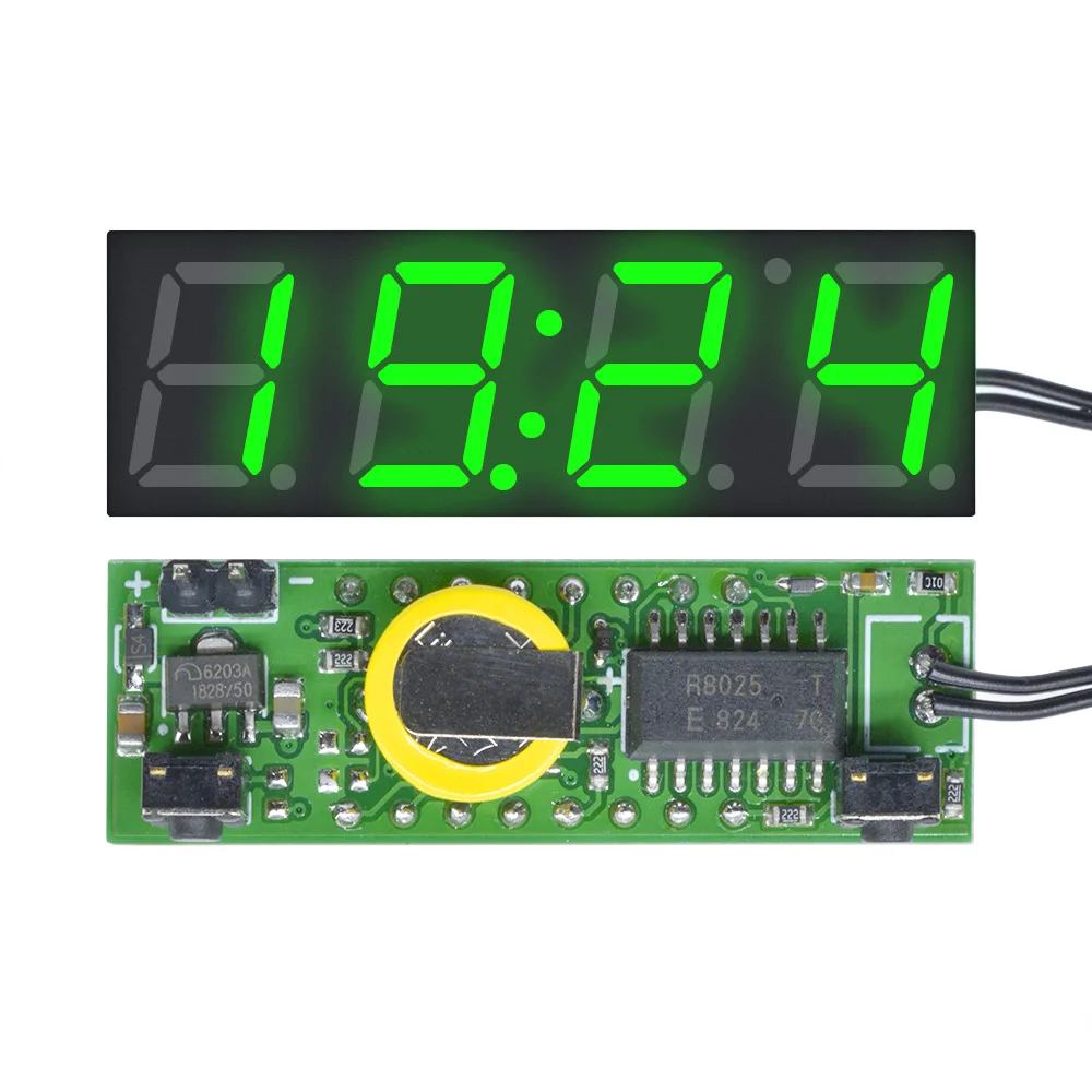 3 в 1 DS3231 светодиодные цифровые часы модуль температуры и напряжения термометр