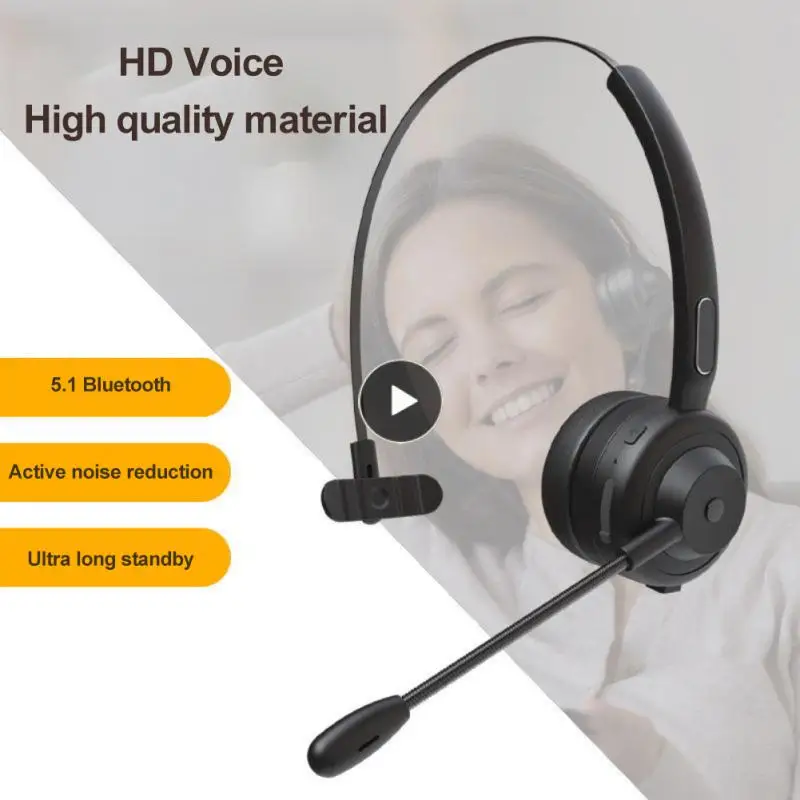 

300mah Tws Earbuds Stereo Sound Business Headset Earphone Hands-free Call Stereo Headset With Microphone Head-mounted
