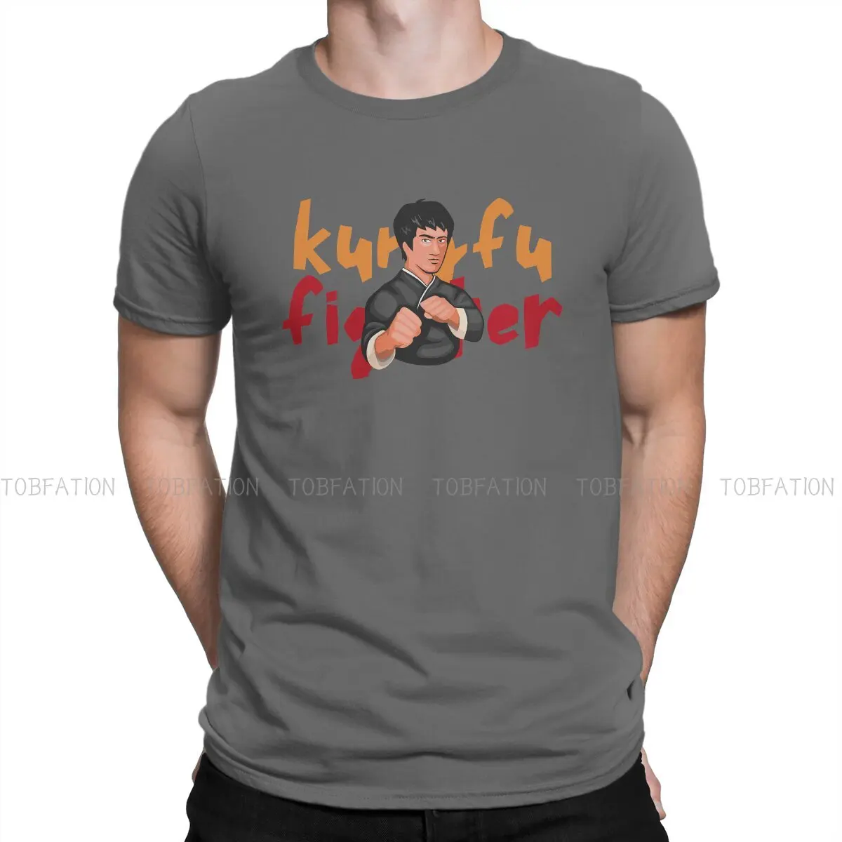 

Kungfu, футболки с круглым вырезом, персонализированная Мужская футболка, хипстерская одежда, размер S-6XL
