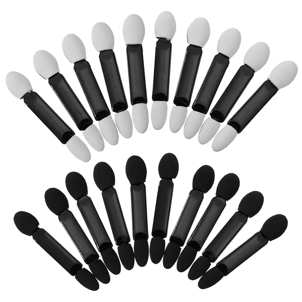 

Brush Makeup Eyeshadow Eye Shadow Double Women Cotton Up Make Applicator Head Lip Sponge Tool Portable Female Face Ended Headed