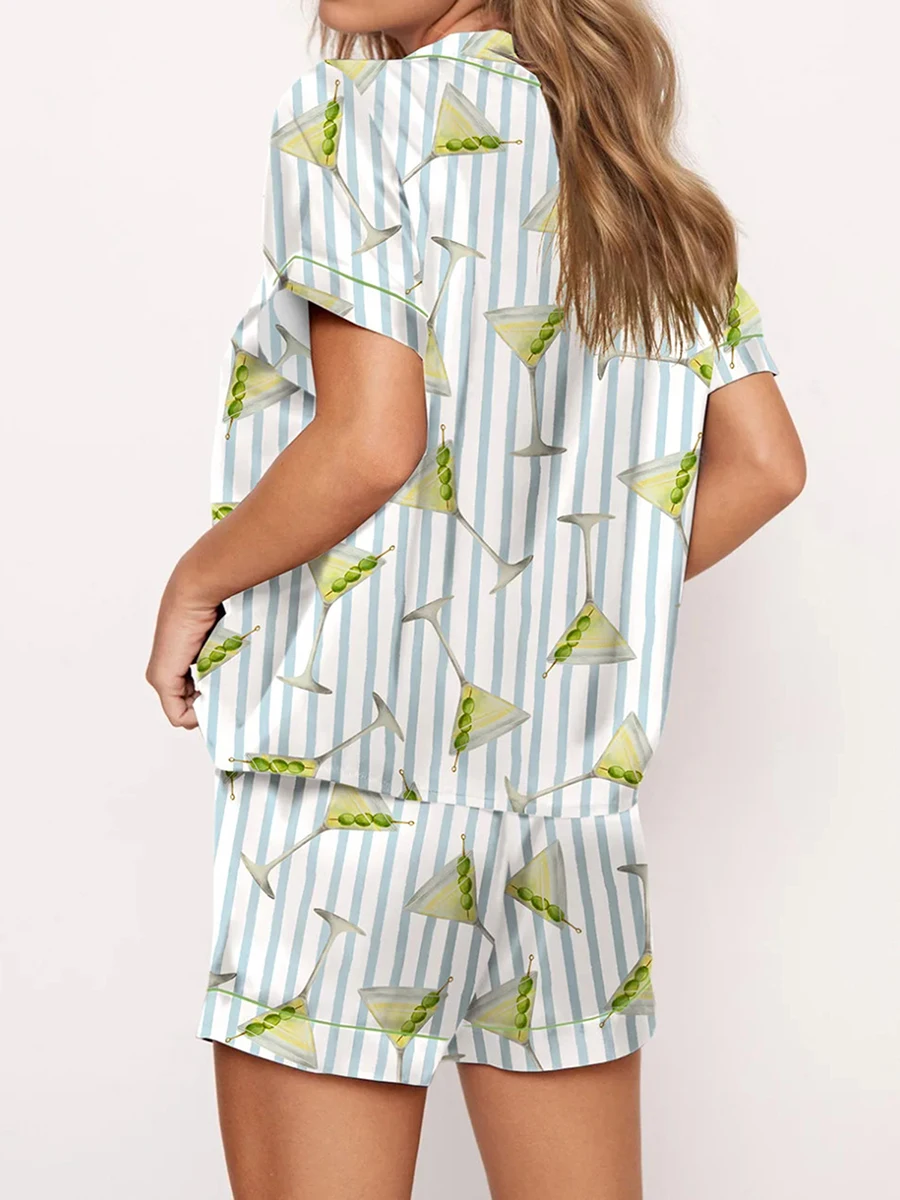 Женские сапоги пижамы шелковые атласные коктейльные рубашки Pjs Y2k с коротким