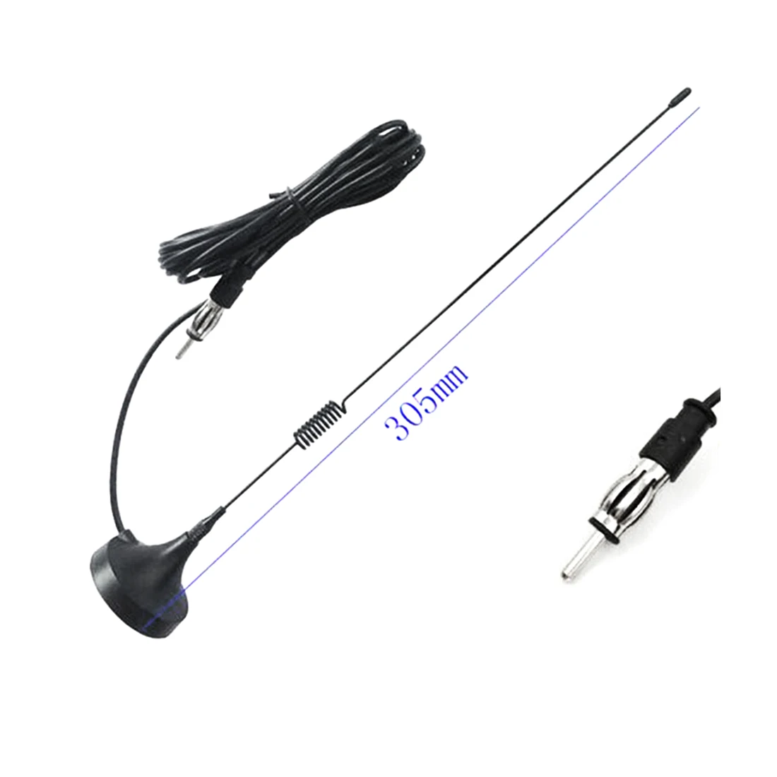 Универсальная автомобильная антенна AM/FM с магнитным основанием удлинительным