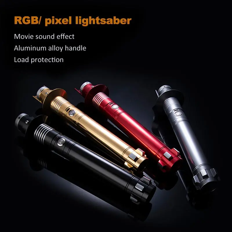 

Rgb/ Pixel Lightsaber Metal Handle 15 Kinds Of Color-changing Lightsaber Duel Stage Show Luminous Toy Sword Christmas Gift