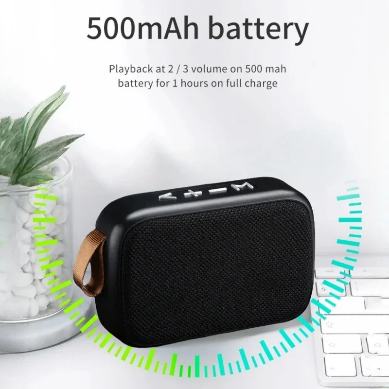Фото Новый беспроводной Bluetooth-динамик, уличный портативный сабвуфер, мини-динамик, домашний тканевый динамик для карт, уличный, в помещении, для спорта, высокое качество №2