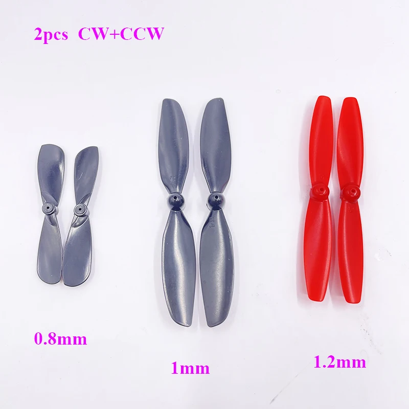 2pcs CW+CCW UAV Propeller Blades Fit 0.8mm 1mm 1.2mm Shaft 6*12mm 6*15mm 7*16mm 7*20mm 8*16mm 8.5*20mm 10*20mm Coreless DC Motor