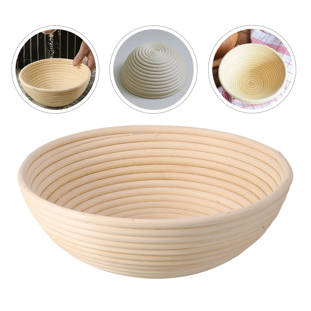 

1Pc Fermentation Basket Rattan Fine Safe Smooth Food Container Bowl Holder Kitchen Gadget