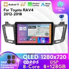 MEKEDE 1280x720 8G + 128G Android 11 4G LTE автомобильное радио, мультимедийная навигация GPS для Toyota RAV4 2012 2013 2014-2018 2 Din без DVD