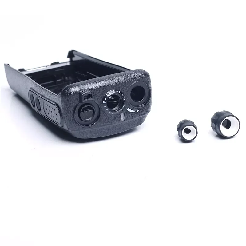 Black Housing Shell Front Case with Volume Channel Knobs for Motorola Walkie Talkie XIR P3688 DP1400 DEP450 Two Way Radio
